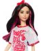 Кукла Barbie Fashionistas - С бяло-червена тениска - 2t